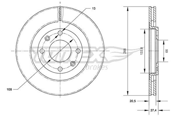 TOMEX BRAKES Bremžu diski TX 70-31